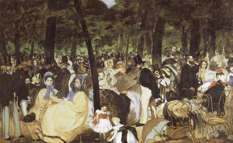Edouard Manet Music at the Tuileries china oil painting image